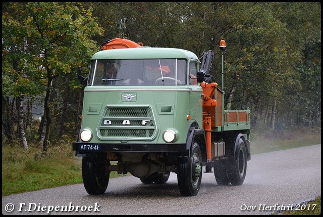 AF-74-41 DAF V1600 DD358-BorderMaker Ocv Herfstrit 2017