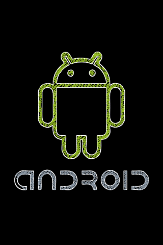 android logo black android scribble boot animation Android
