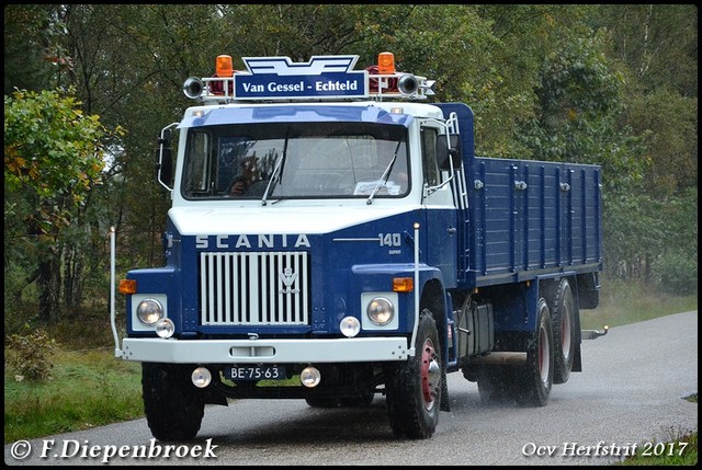 BE-75-63 Scania 140 van Gessel-BorderMaker Ocv Herfstrit 2017