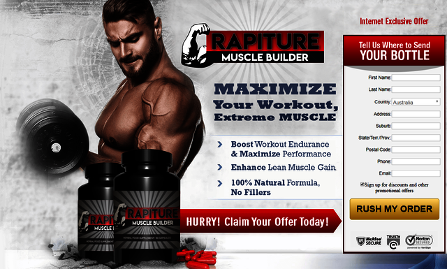 rapiture Ingredients used in Rapiture Muscle Builder: