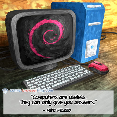 Computers Only Give Answers - Web Joke Tech Jokes