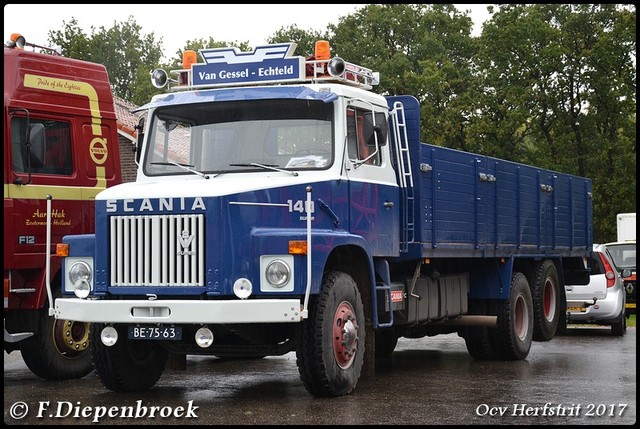 BE-75-63 Scania 140 van Gessel  Echteld-BorderMake Ocv Herfstrit 2017