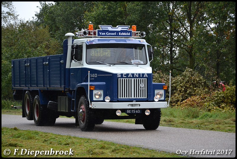 BE-75-36 Scania T140-BorderMaker - Ocv Herfstrit 2017