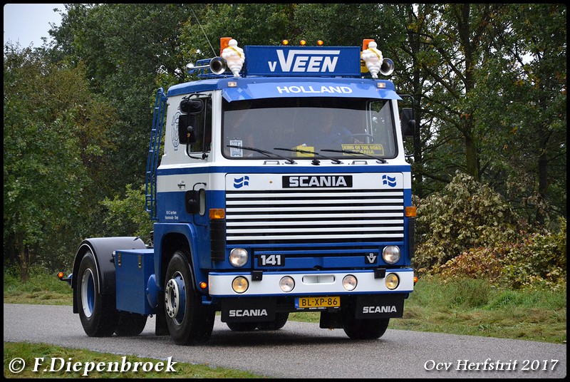 BL-XP-86 Scania 141 van Veen2-BorderMaker - Ocv Herfstrit 2017