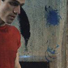 Andy's Blue Blotch - Andy-Warhol ( Gold Thinker)...