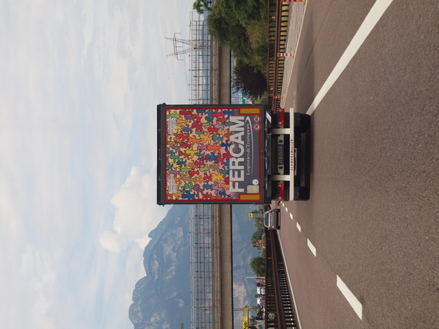 Gardasee 2014 (343) LKW-Werbung, Heckansichten