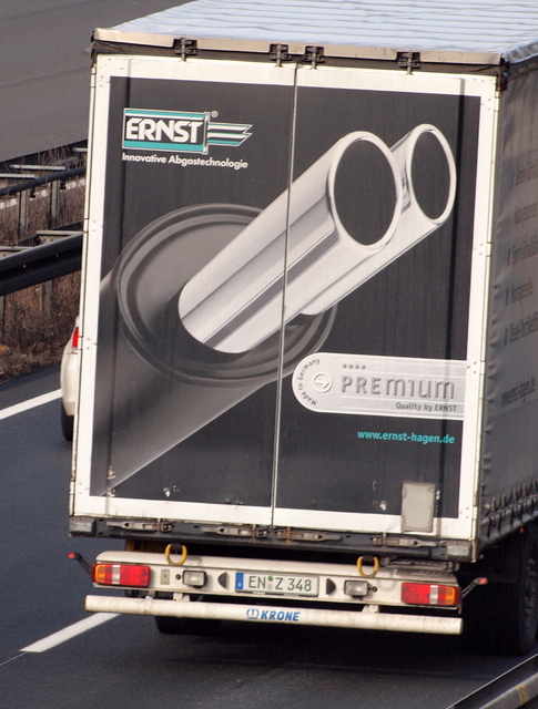 Heckansichten 02.03.12 (311) LKW-Werbung, Heckansichten