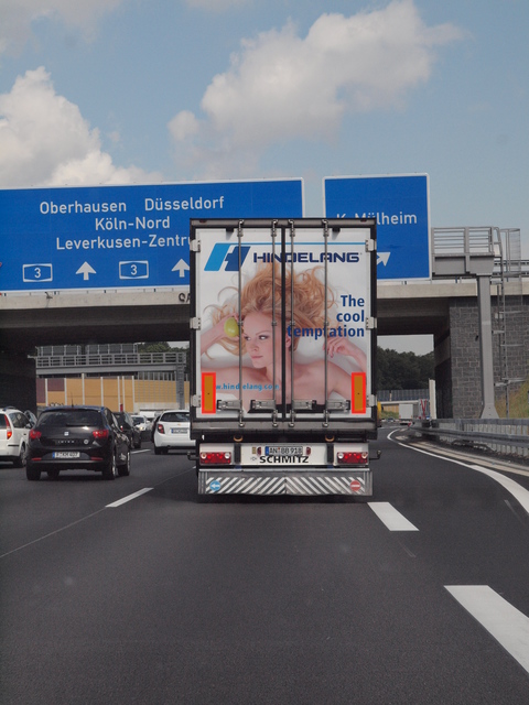 Heckansichten Eindhoven (1) LKW-Werbung, Heckansichten