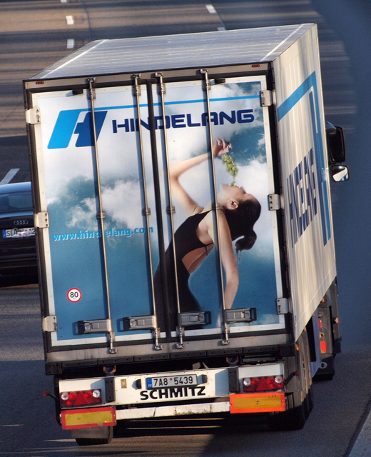 Heckansichten Hindelang A4 K-SÃœD (64) LKW-Werbung, Heckansichten