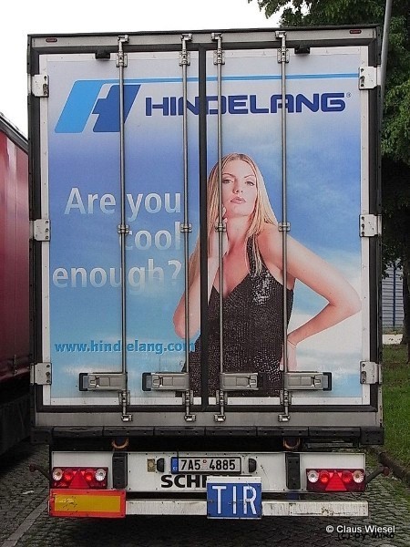 Hindelang LKW-Werbung, Heckansichten