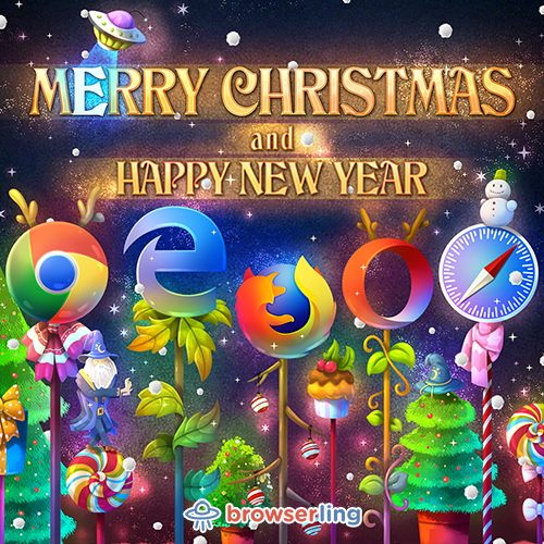 Merry Browserful Christmas - Web Joke Tech Jokes