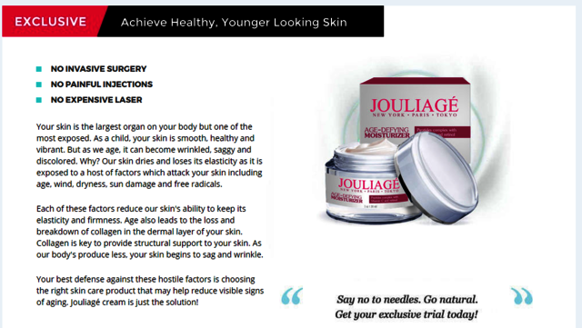 Jouliage Cream Reviews Picture Box