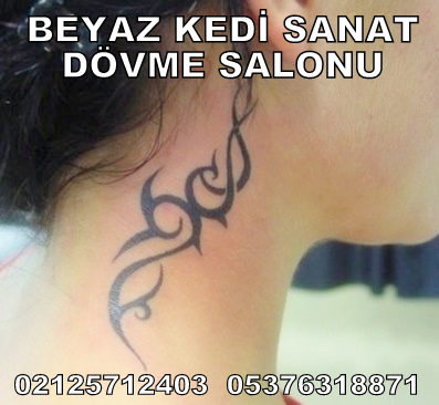 boyun dövmesi tribal dövme Bakırköy Dövmeci