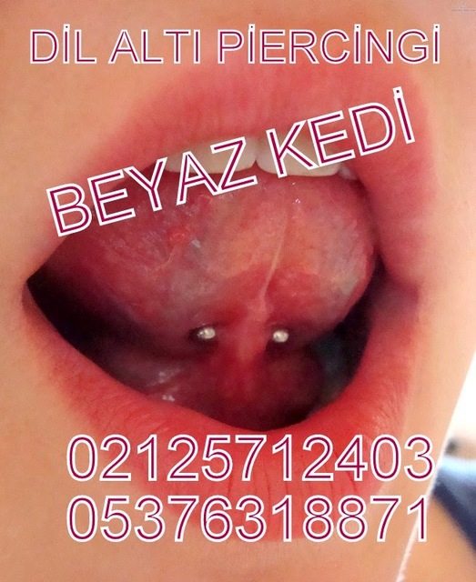 dilaltÄ± piercing BakÄ±rkÃ¶y Piercing Ä°stanbul DÃ¶vmeci