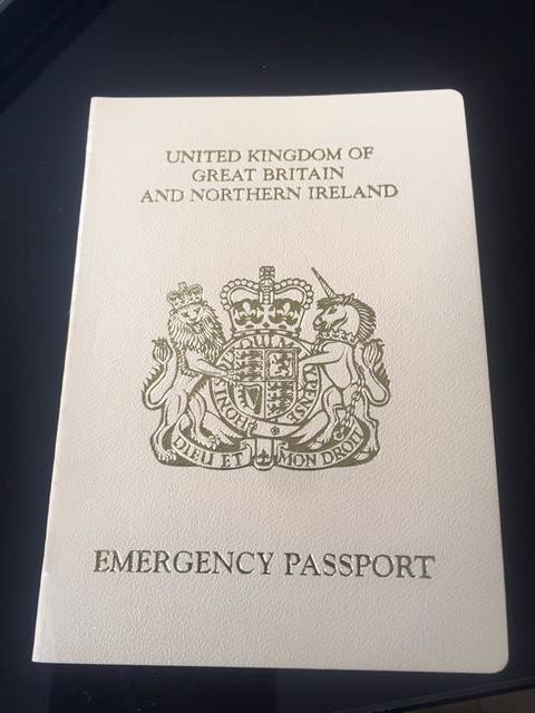 British Emergency Passport Picture Box