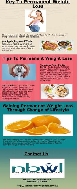 Key To Permanent Weight Loss North Brisbane Weight Loss