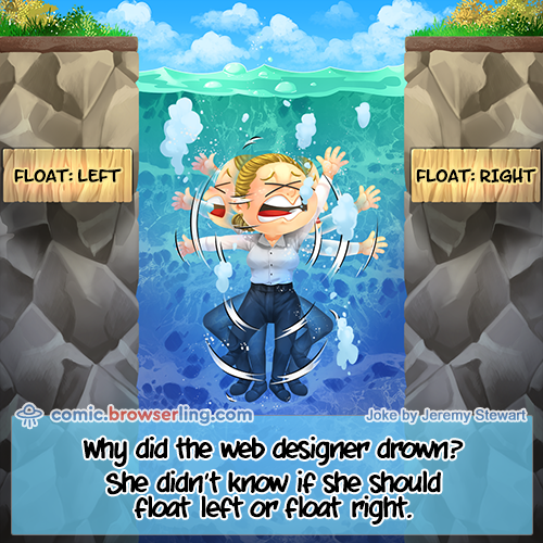 HTML Float - Web Joke Tech Jokes