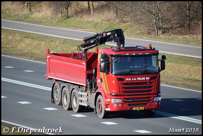 92-BKJ 1 Scania G410 hh van de Velde-BorderMaker - 2018
