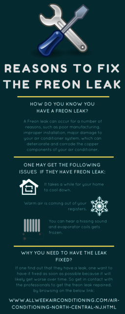 Reasons To Fix The Freon Leak Air Conditioning Service North NJ