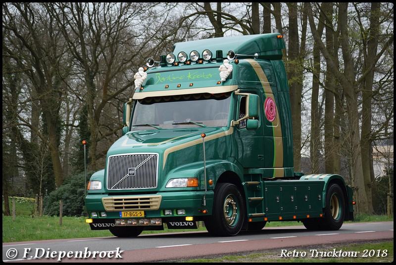 17-BGS-5 Volvo NH12 Bertino Kooter-BorderMaker - Retro Truck tour / Show 2018