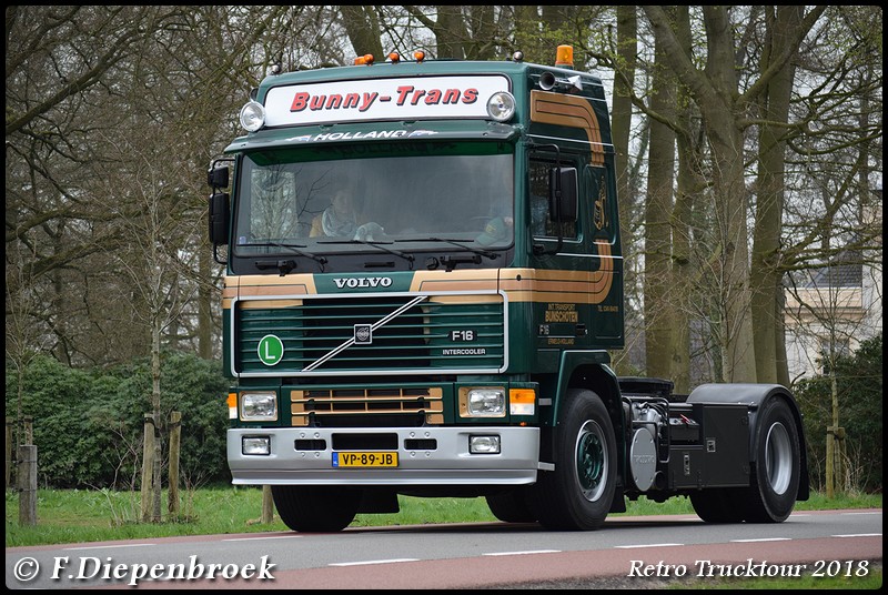 VP-89-JB Volvo F16 Bunnytrans-BorderMaker - Retro Truck tour / Show 2018