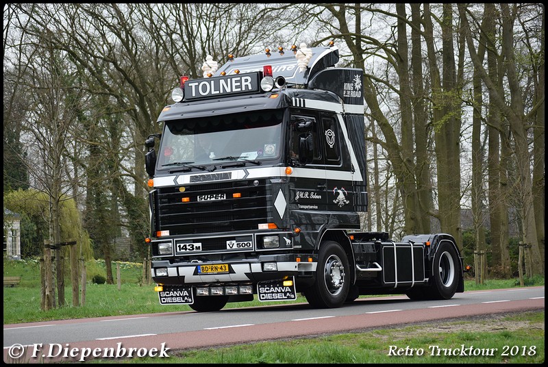 BD-RN-43 Scania 143M 500 Tolner-BorderMaker - Retro Truck tour / Show 2018