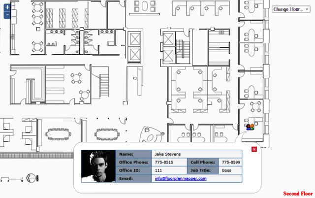 Employees-Office-Location - Floor Plan Mapper LaudonTech Solutions Inc.