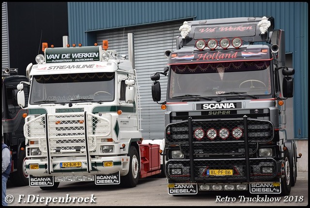 v.d Werken Line up-BorderMaker Retro Truck tour / Show 2018