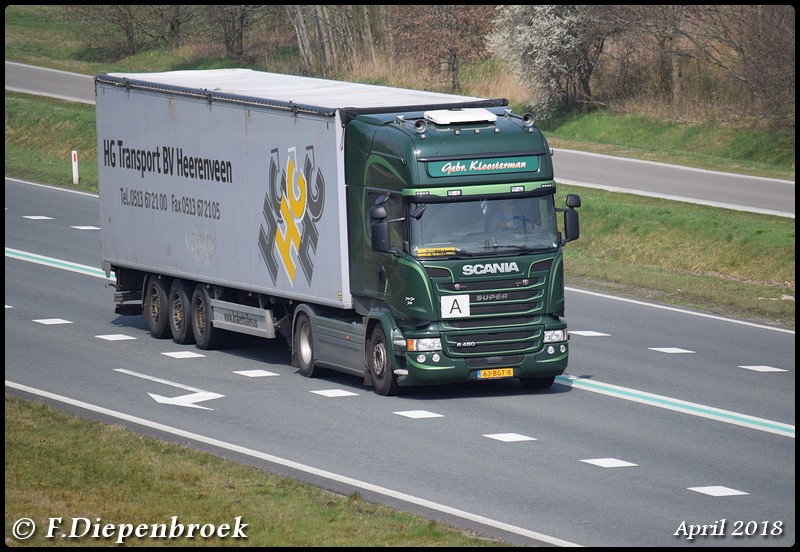 63-BGT-8 Scania R450 Gebr Kloosterman-BorderMaker - 2018