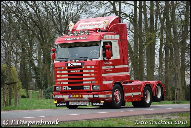 BT-DJ-67 Scania 143H 420 Verhoef-BorderMaker Retro Truck tour / Show 2018