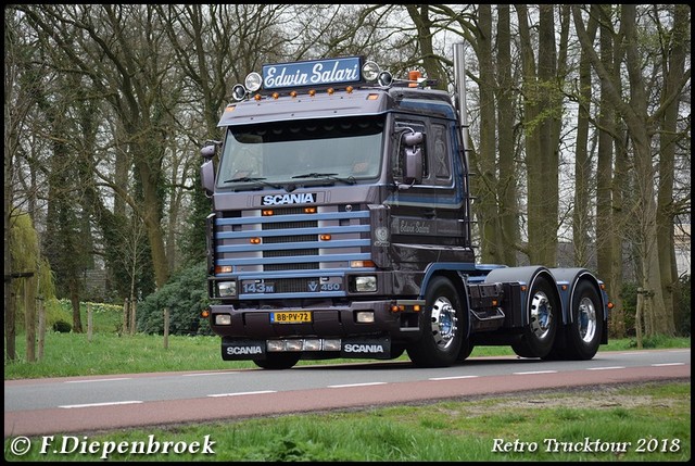 BB-PV-72 Scania 143M 450 Edwin Salari-BorderMaker Retro Truck tour / Show 2018