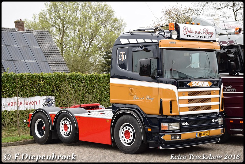 BN-RX-21 Scania 164L Gebr v.d Burg-BorderMaker - Retro Truck tour / Show 2018