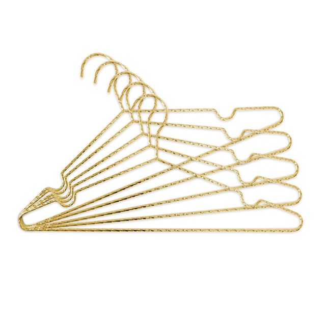 Closet Complete Adult Twisted Metal Hangers - Gold Closet Complete