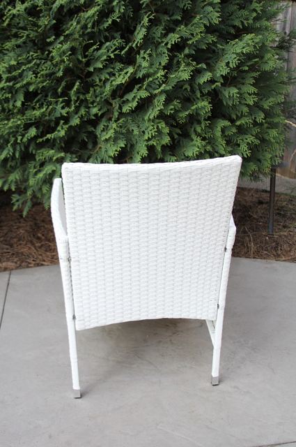 meld-chr-stan-wht-6 Wicker Dining Sets/Singles