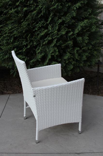 meld-chr-stan-wht-8 Wicker Dining Sets/Singles