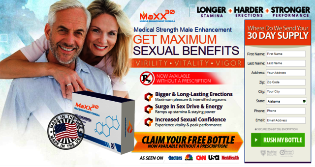 MaXX 30 Male Enhancement Picture Box