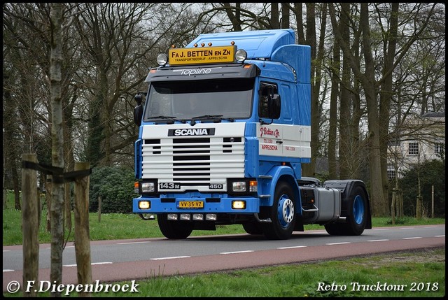 VV-35-VZ Scania 143M 450 Betten3-BorderMaker Retro Truck tour / Show 2018