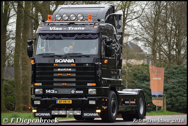 BF-VR-14 Scania 143H 500 Vlas Trans2-BorderMaker Retro Truck tour / Show 2018