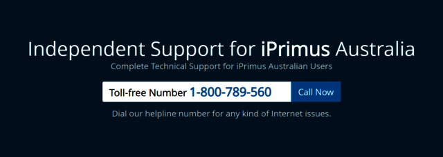 banner Iprimus Support Australia 1-800-789-560