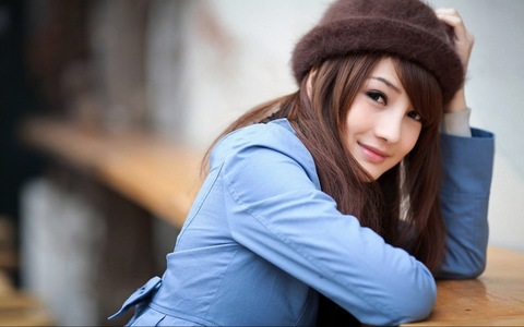 girl-asian-smile-coat-hat - Anonymous