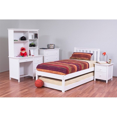 Kado Single White Bed Homeworld Furniture