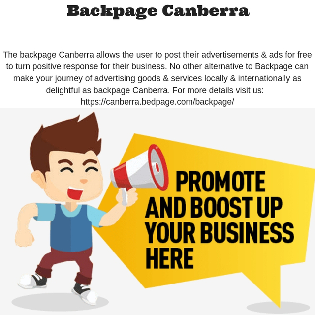 Backpage Canberra Picture Box