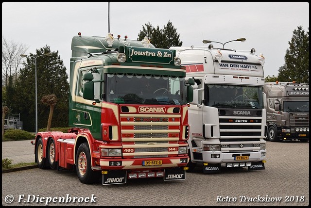 Scania 144 Line up-BorderMaker Retro Truck tour / Show 2018