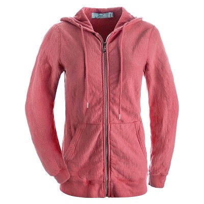 Ladies Hooded Zipper MachÃ© Terry 14oz 100% Cotton Just Sweatshirts