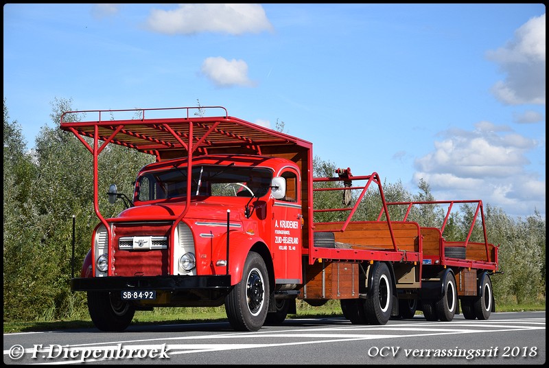 SB-84-92 DAF A Kruidenier fouragehandel-BorderMake - OCV Verrassingsrit 2018