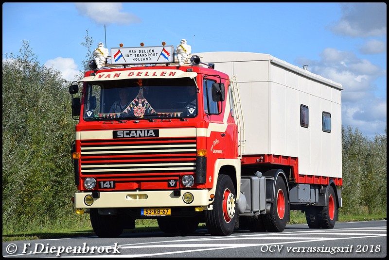 53-RB-67 Scania 141 van Dellen-BorderMaker - OCV Verrassingsrit 2018