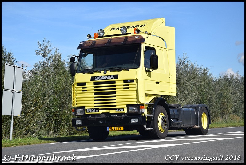 VL-81-YV Scania 143 479 Tekstkar-BorderMaker - OCV Verrassingsrit 2018
