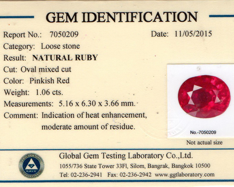 1.06-RUBY CERTIFICATES