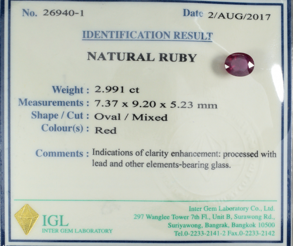 2.99-RU CERTIFICATES