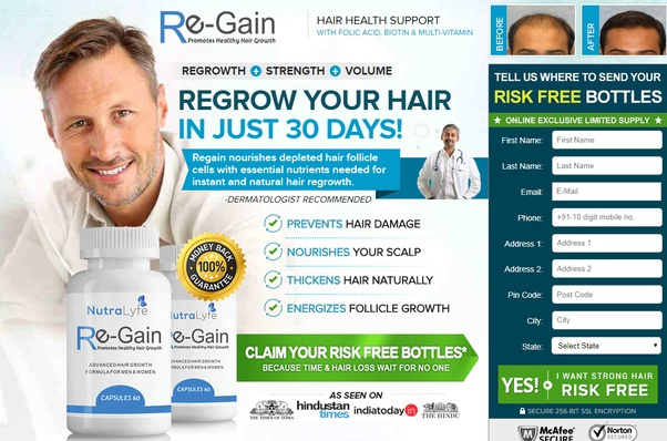 nutralyfe-regain-price1 Nutralyfe Hair Regain – Evaluation